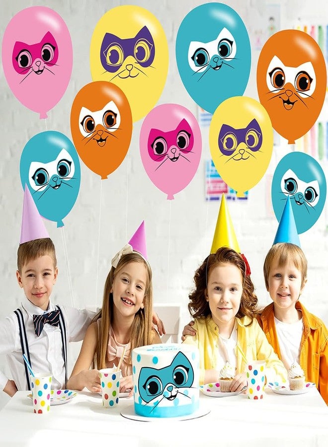 BNFUO 40pcs Super Cats Birthday Party Balloons for Super Cats Themed Birthday Party Decorations Supplies - 12 Inch - Image 4